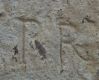 Fig. 12. Lettere incise su un blocco