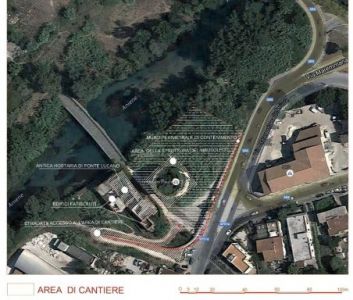 Fig. 1. Area di cantiere del mausoleo