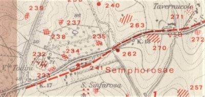 Fig. 1. Area del rinvenimento (da Tibur 1983)
