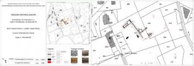 Fig. 1. Localizzazione e pianta delle strutture rinvenute