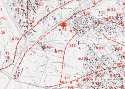 Fig. 1. Localizzazione del sito (rif. Carta Archeologica della Provincia di Roma, 2004, Tav. LXX)